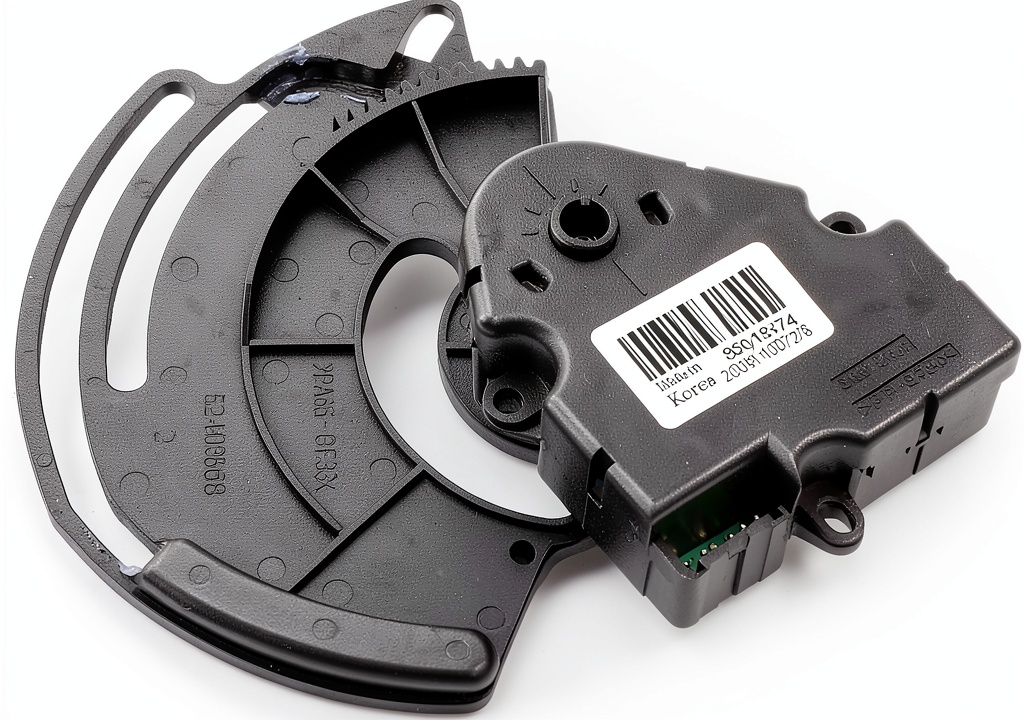 ACDelco heater blend door actuator installed in a GM vehicle