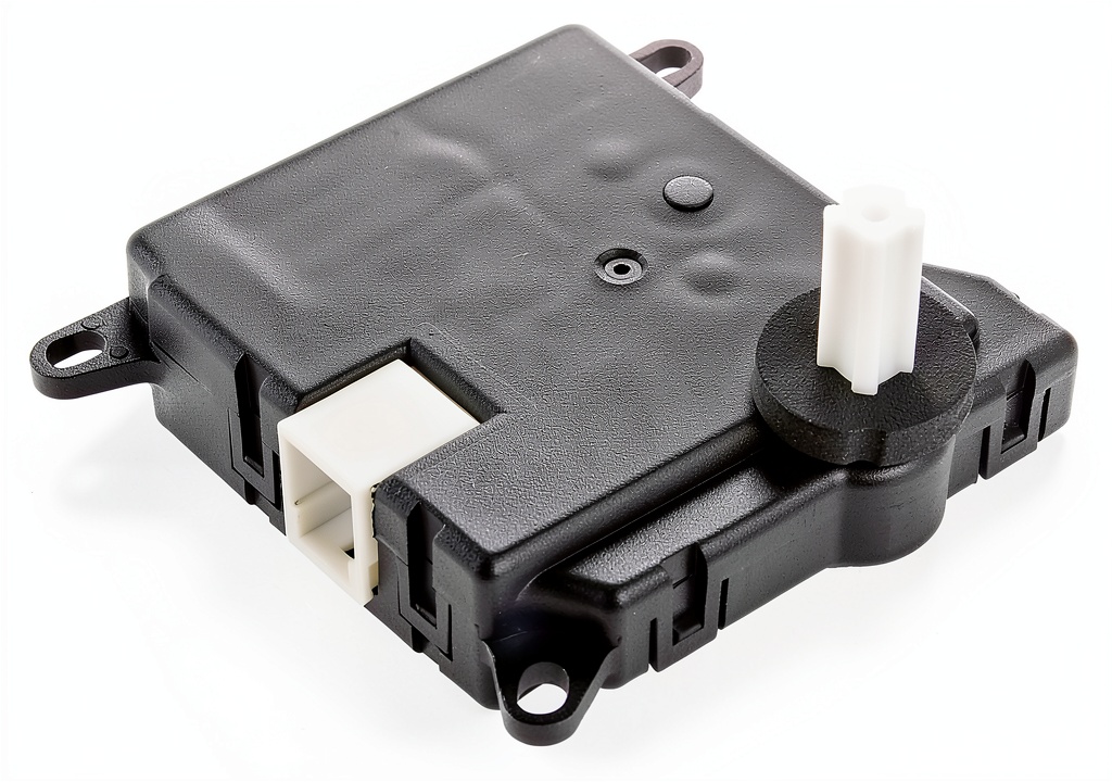 Installing RLP HVAC Heater Blend Door Actuator Machined on a wooden desk