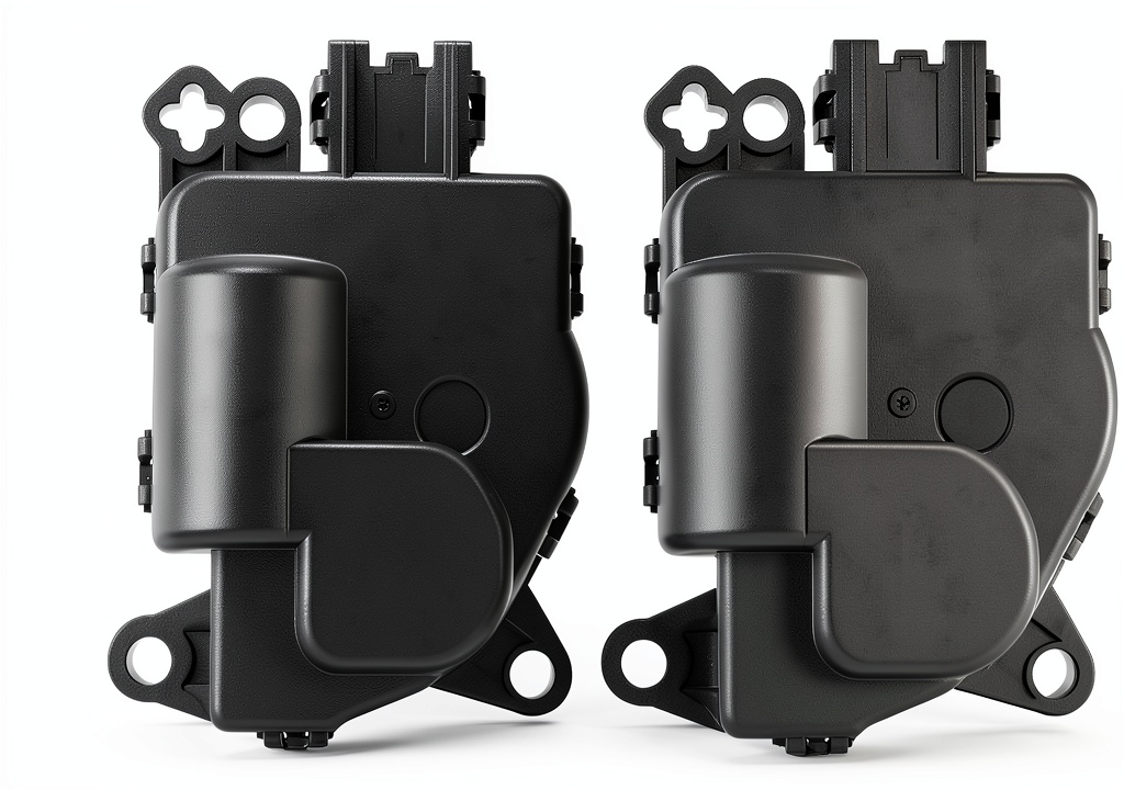 Installing Heater Blend Door Actuator HIMARKLIF 604-005 Pack of 2 for Ram 1500 on a wooden garage bench