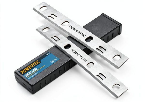 POWERTEC 6 Inch Jointer Blades – 2 Pack HSS Silver for WEN-0