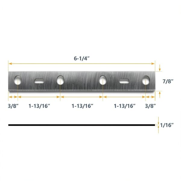 POWERTEC 6 Inch Jointer Blades for Delta JT160 Set of 2 HSS-4
