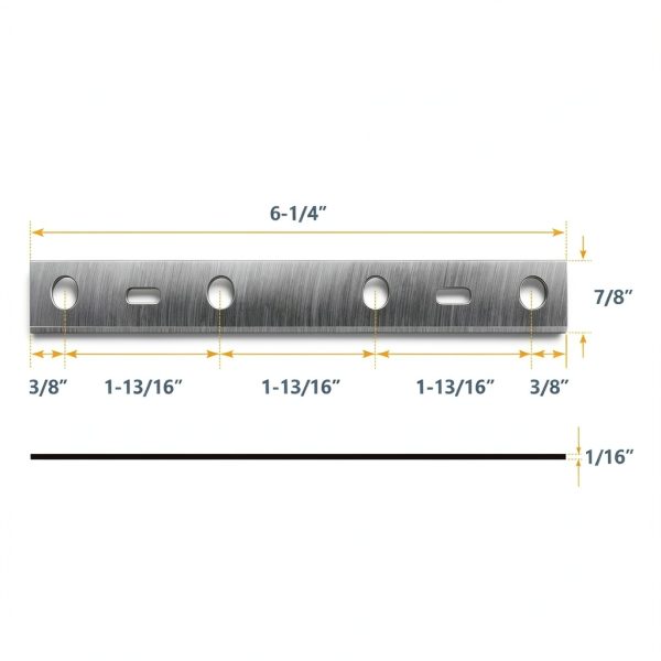 POWERTEC 6 Inch Jointer Blades 6 Pack for Delta, WEN, Craftsman-6