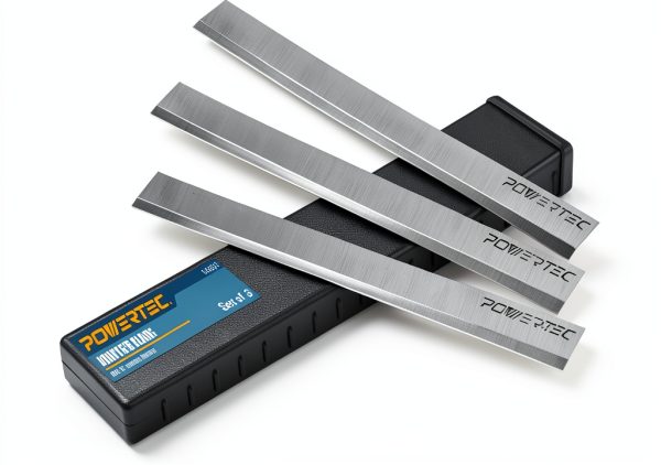 POWERTEC 6 Inch Jointer Blades for Delta 37-190 37-195 37-205 37-220 37-275X Jointer, Replacement for 37-658 Jointer Knives, Set of 3 (148031)-0