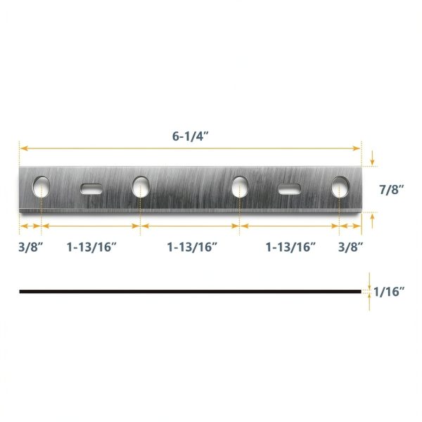 POWERTEC 6 Inch Jointer Blades for Porter Cable PC160JT Jointer, Replacement for PC37072 Jointer Knives, Set of 2 (148015)-5