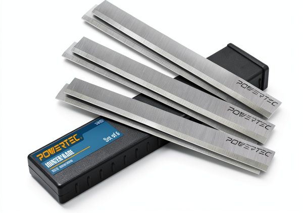 POWERTEC 6 Inch Jointer Blades for Delta 37-190 37-195 37-205 37-220 37-275X, JET JJ-6CS Jointer, Replacement for Delta 37-658, JET 708457K Jointer Knives, Set of 6 (14803DD)-0