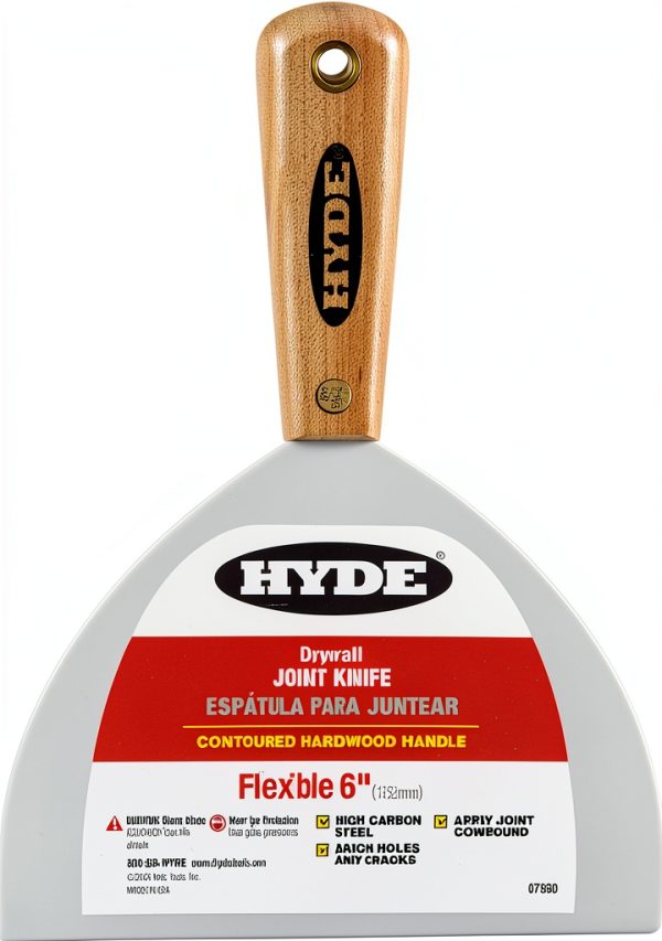 Joint Knife Hyde Tools 6-Inch Flexible Hardwood Handle Jointer Knife-0